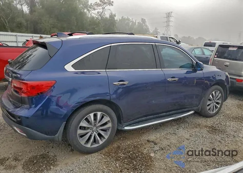 2014 Acura Mdx Technology z USA, uszkodzony, nr VIN 5FRYD3H40EB004380